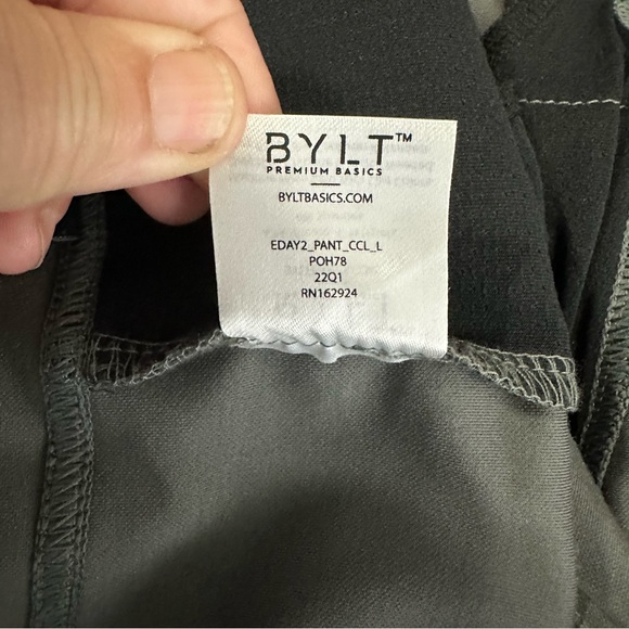 Bylt Men’s Premium Basics Stretch Knit Everyday Pant 2.0 In Dark Charcoal Size L - Picture 15 of 16